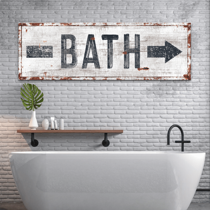 Bath Arrow Sign