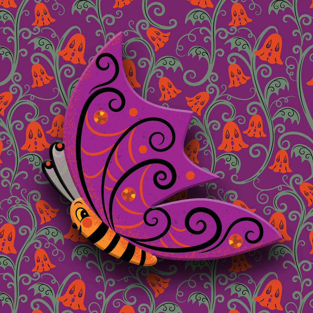 Batilda Butterfly Brooch by Johanna Parker x Lipstick & Chrome – view 2