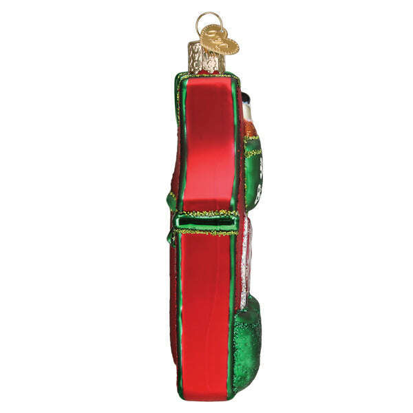 Old World Christmas BBQ Apron Blown Glass Ornament