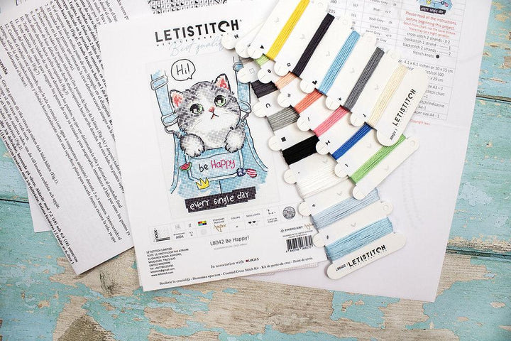 Be Happy L8042 Counted Cross Stitch Kit