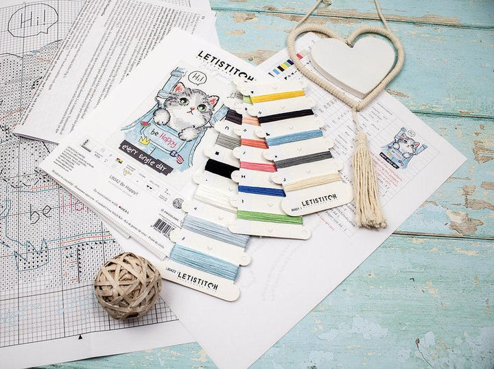 Be Happy L8042 Counted Cross Stitch Kit