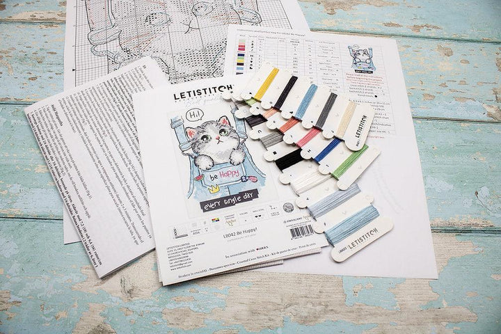 Be Happy L8042 Counted Cross Stitch Kit