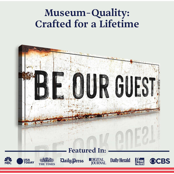 Be Our Guest Sign V