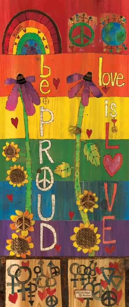 Be Proud 40" PRIDE Garden Art Pole - Quirks!
