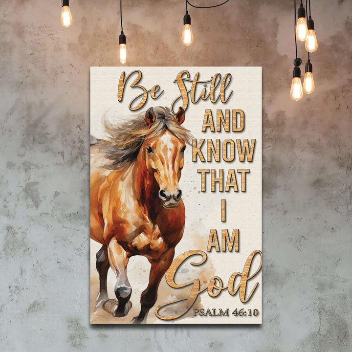 Be Still And Know That I Am God Faith Sign V