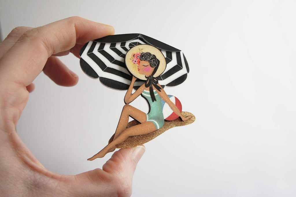 Beach Girl Brooch by Laliblue - Quirks!
