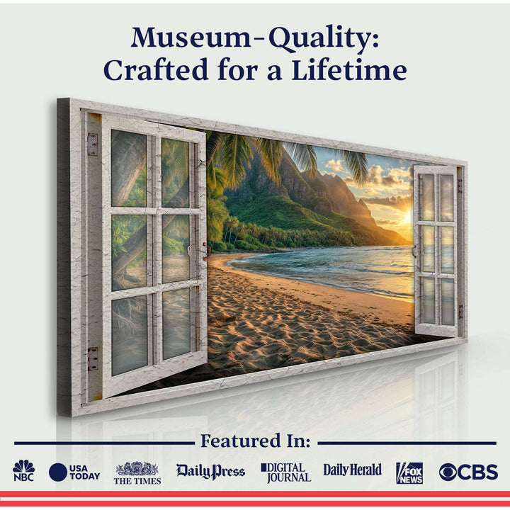 Beachfront Dreams Window Scenery Wall Art