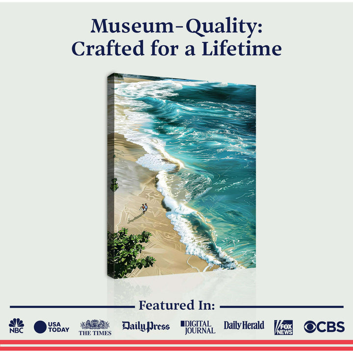 Beachfront Painting Coastal Wall Art II