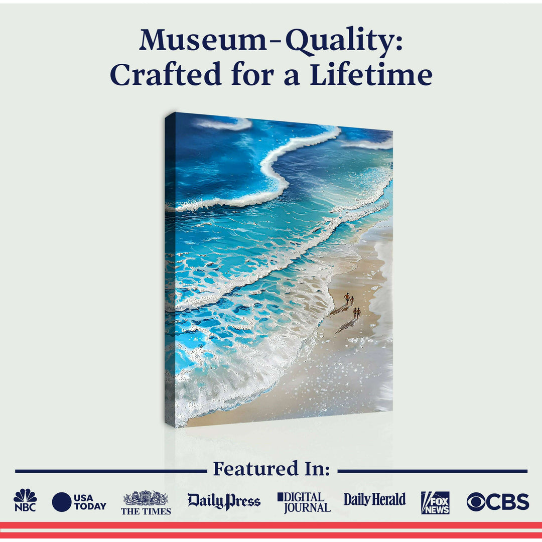 Beachfront Painting Coastal Wall Art III