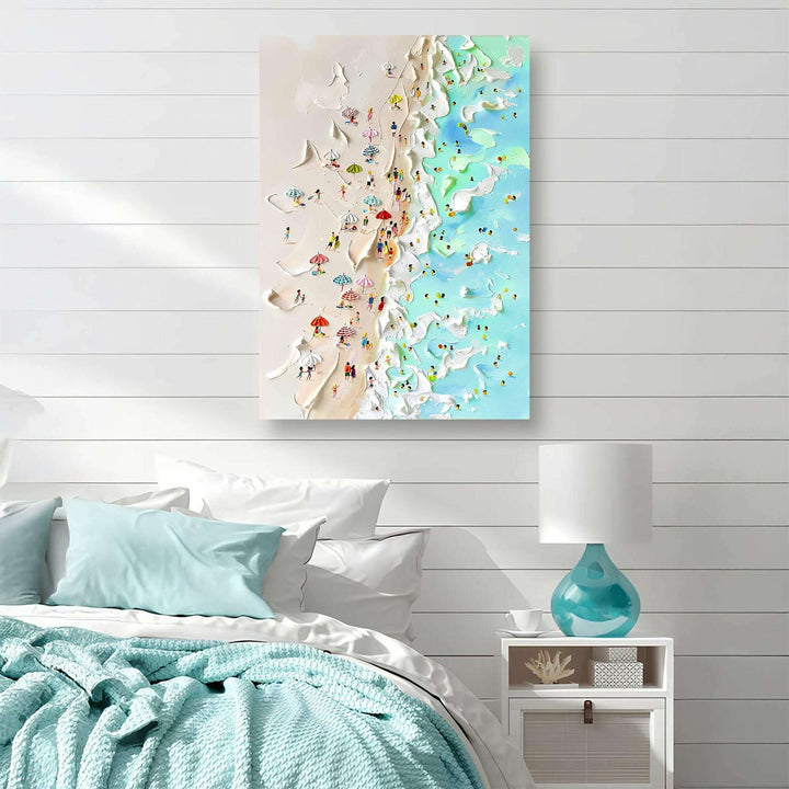 Beachfront Painting Coastal Wall Art