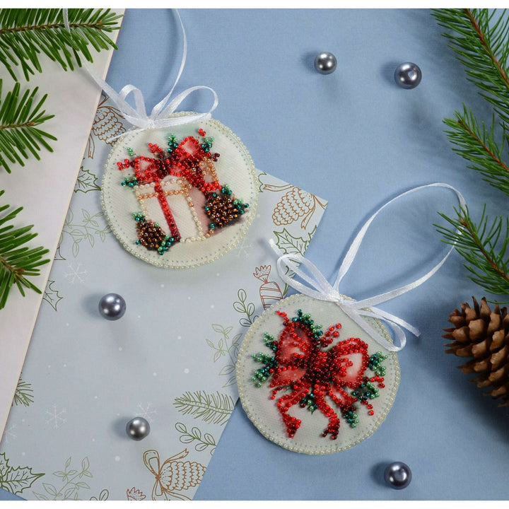 Bead Embroidery Decoration - New Year's gift ABT-034