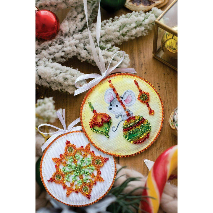 Bead Embroidery Decoration Kit  - Little mouse ABT-001