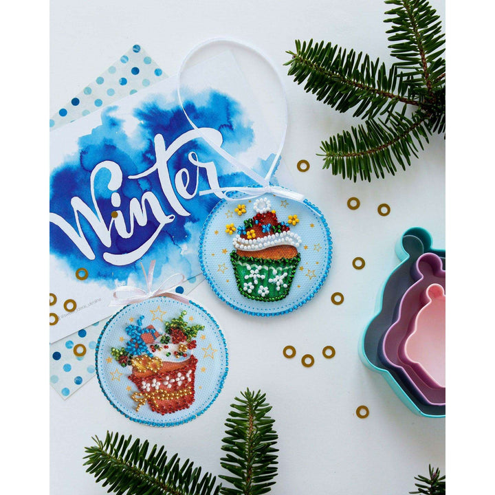 Bead Embroidery Decoration Kit  - New Year sweets ABT-019