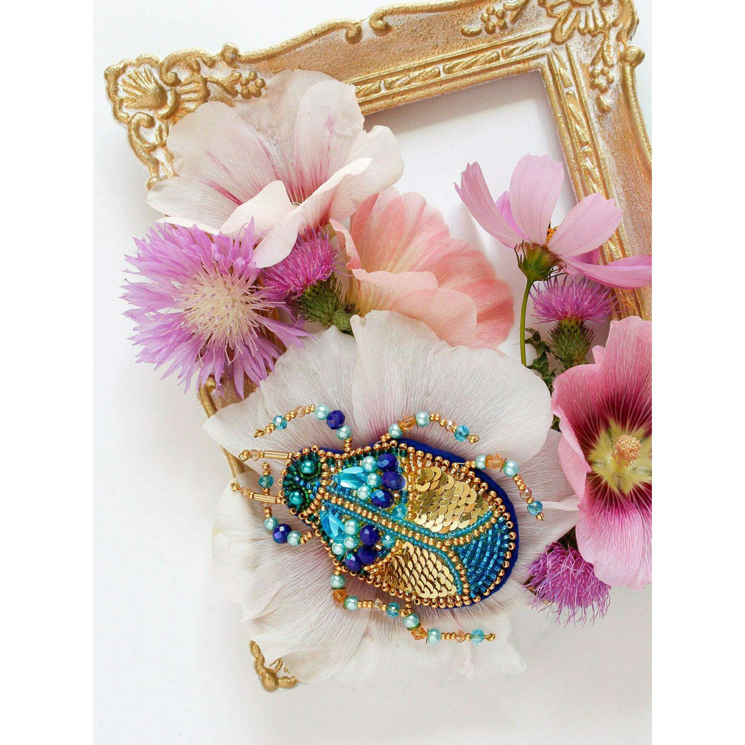 Bead Embroidery Decoration Kit Azurite AD-084