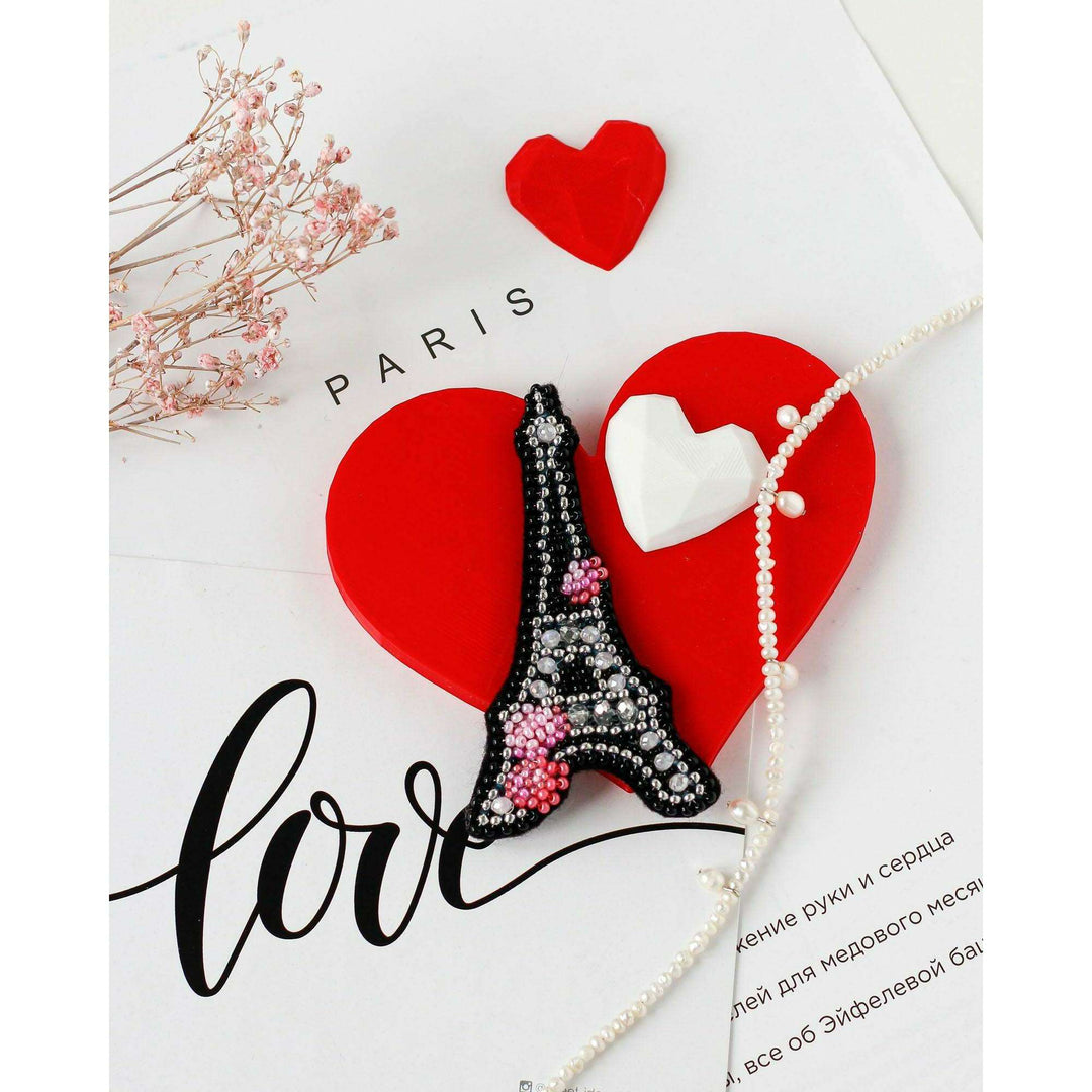 Bead Embroidery Decoration Kit Heart of France AD-099