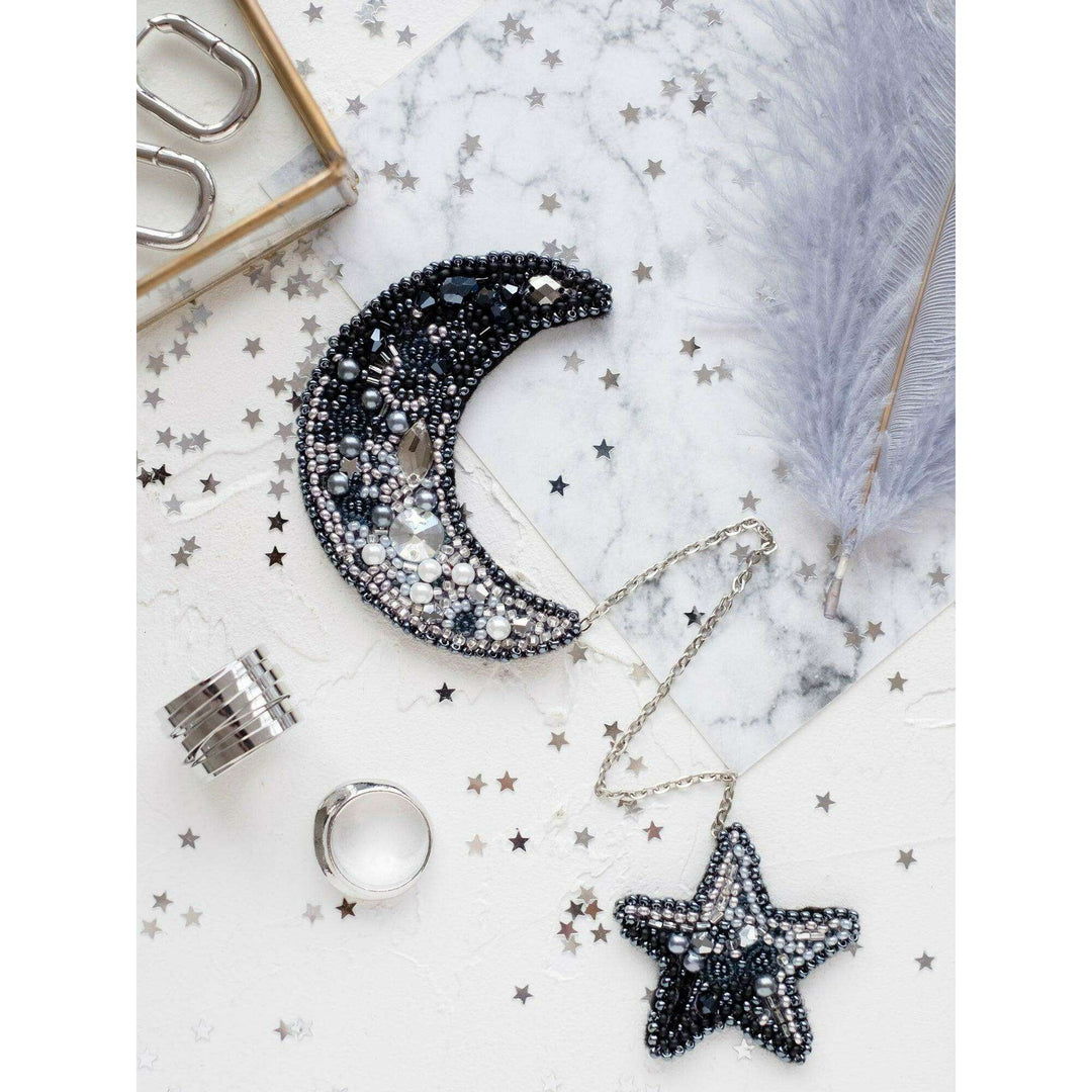 Bead Embroidery Decoration Kit Moon AD-072