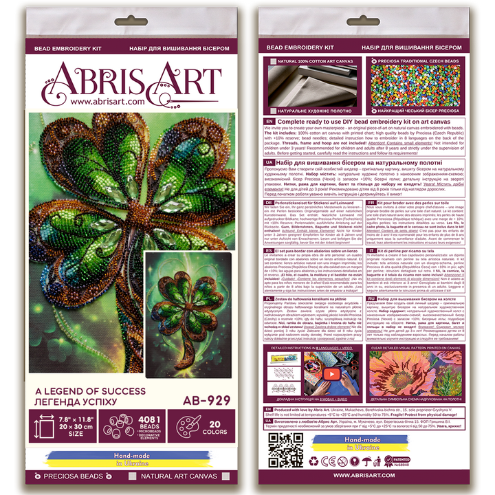 Bead Embroidery Kit - A legend of success AB-929
