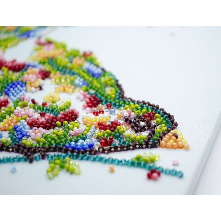 Bead embroidery kit - A singing bird AMB-094