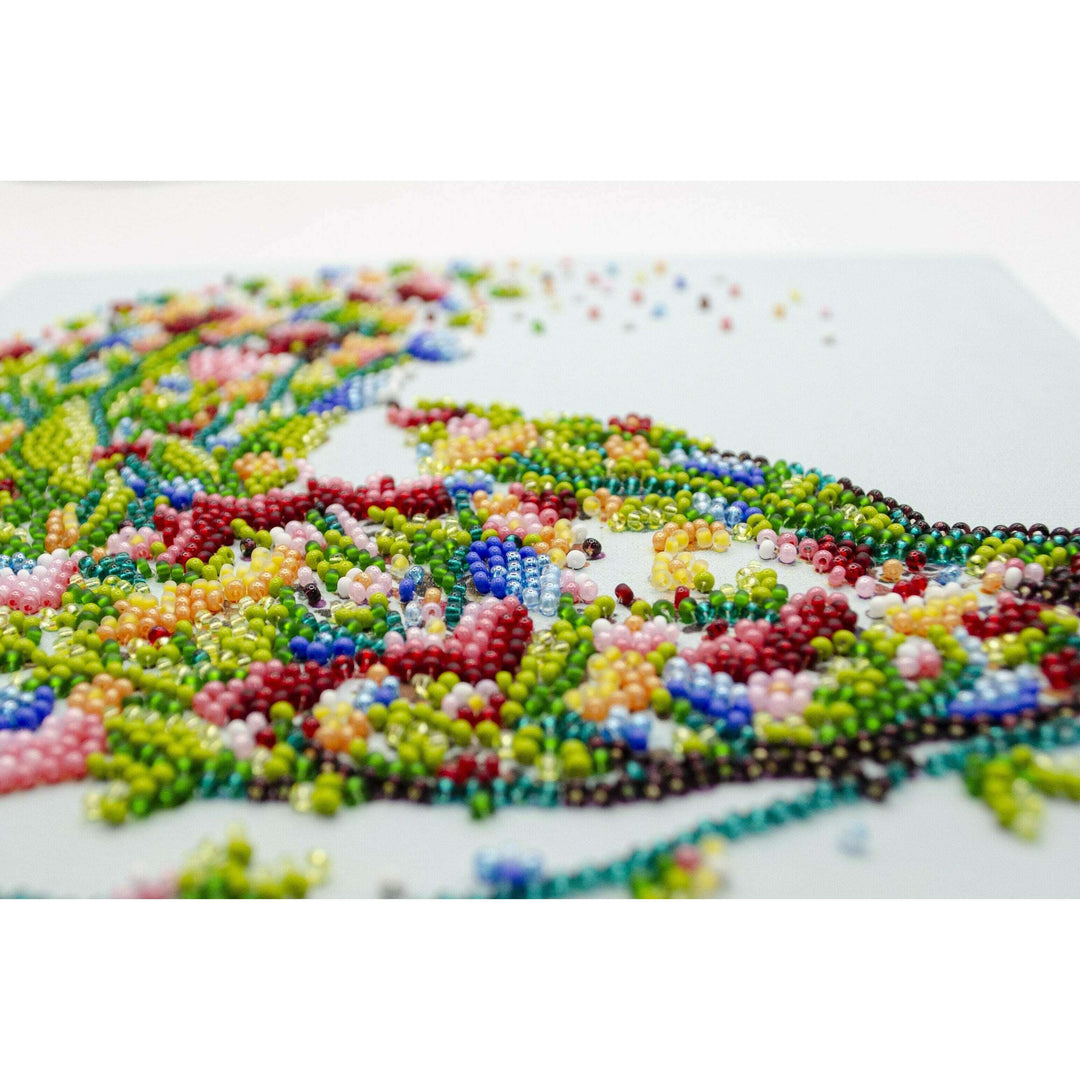 Bead embroidery kit - A singing bird AMB-094