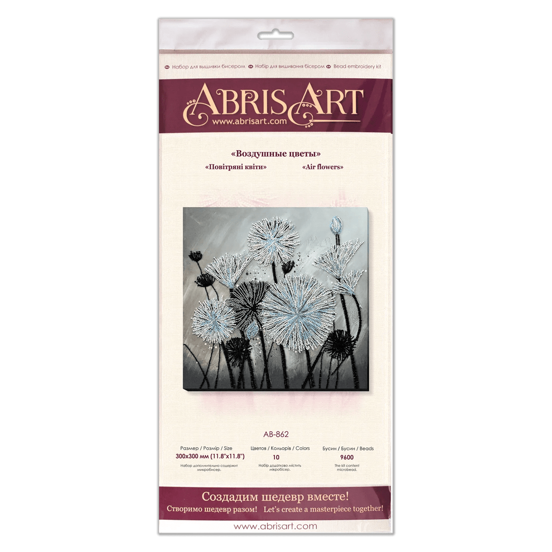 Bead Embroidery Kit - Air flowers