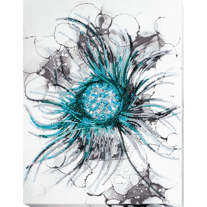 Bead Embroidery Kit - Aquamarine