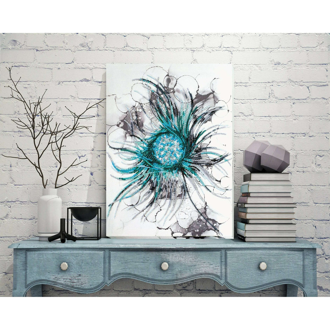 Bead Embroidery Kit - Aquamarine