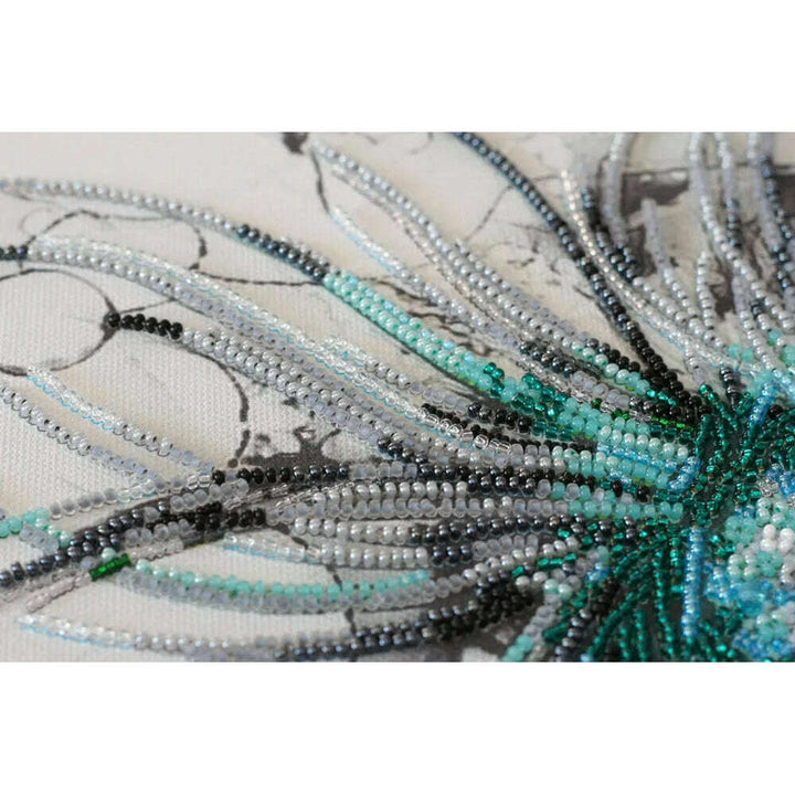 Bead Embroidery Kit - Aquamarine