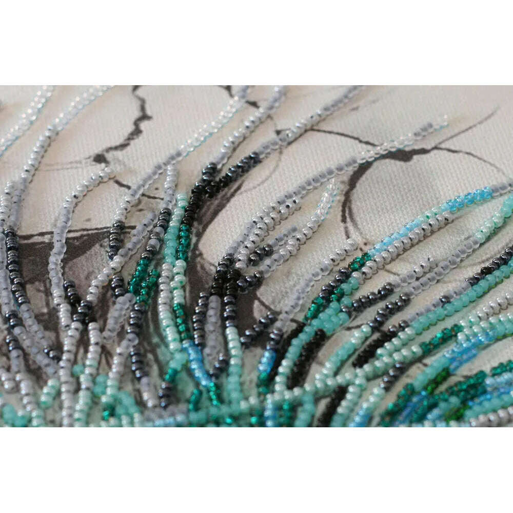 Bead Embroidery Kit - Aquamarine