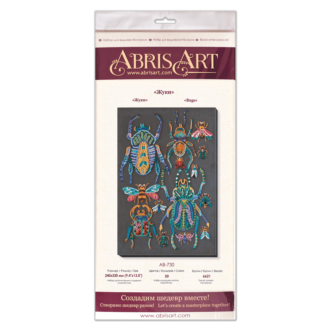 Bead Embroidery Kit - Beetles AB-730