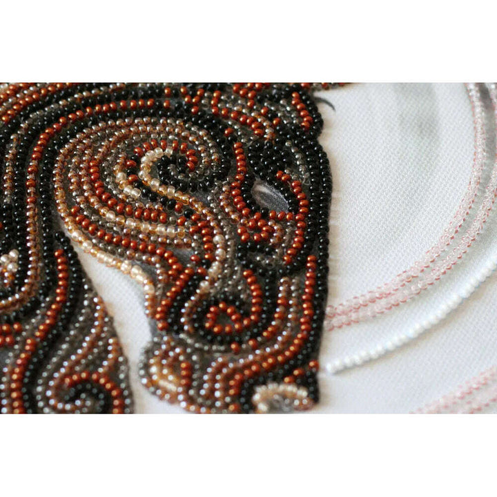 Bead Embroidery Kit - Black Pegasus