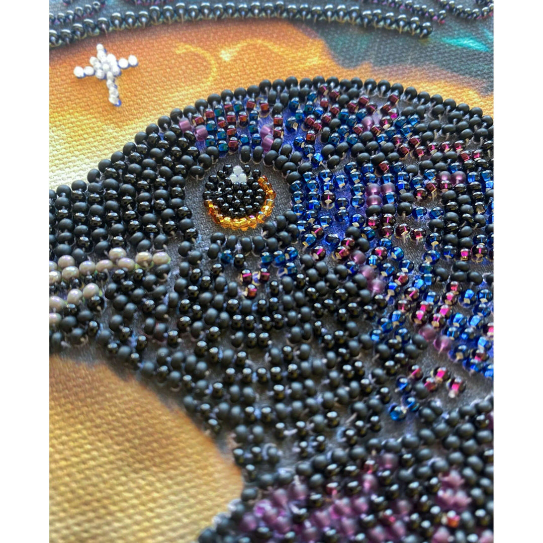 Bead Embroidery Kit - Black raven AB-904