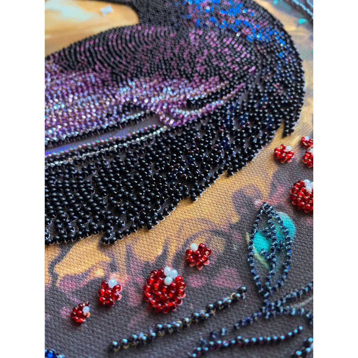 Bead Embroidery Kit - Black raven AB-904