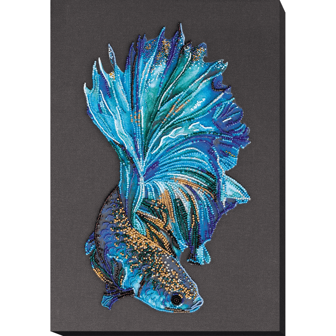 Bead Embroidery Kit - Blue gold AB-746