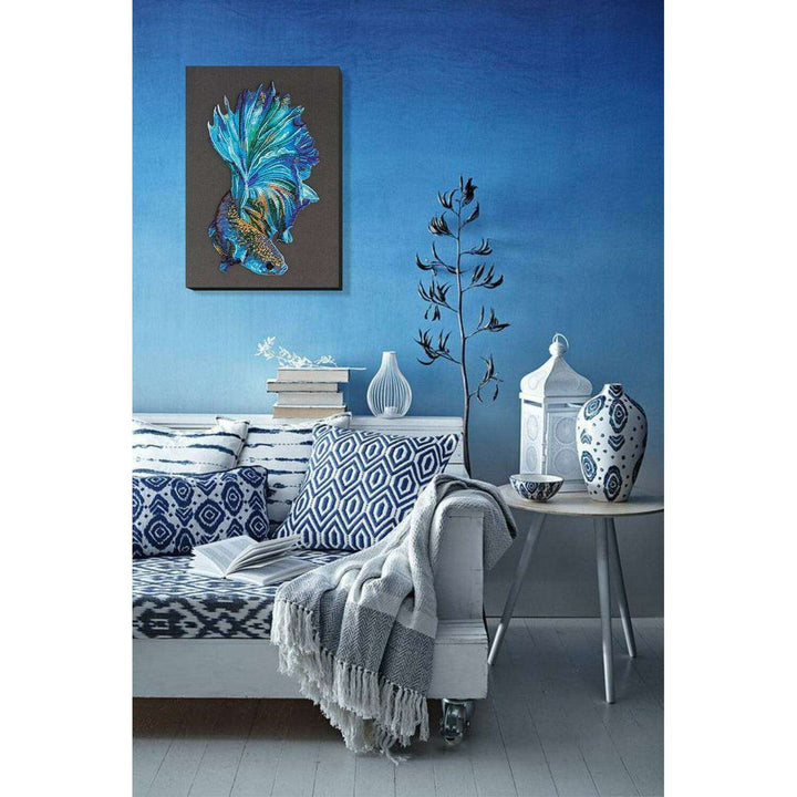 Bead Embroidery Kit - Blue gold AB-746