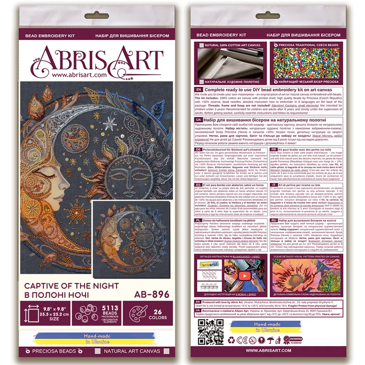 Bead Embroidery Kit - Captive of the night AB-896