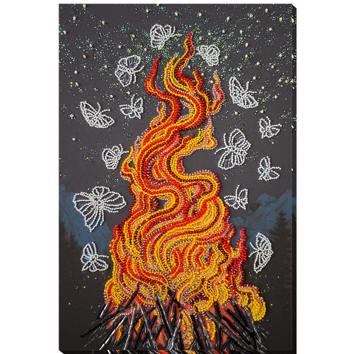 Bead Embroidery Kit - Dancing around the campfire