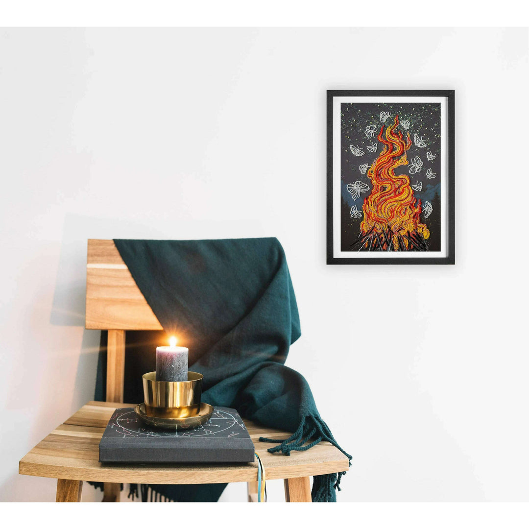 Bead Embroidery Kit - Dancing around the campfire