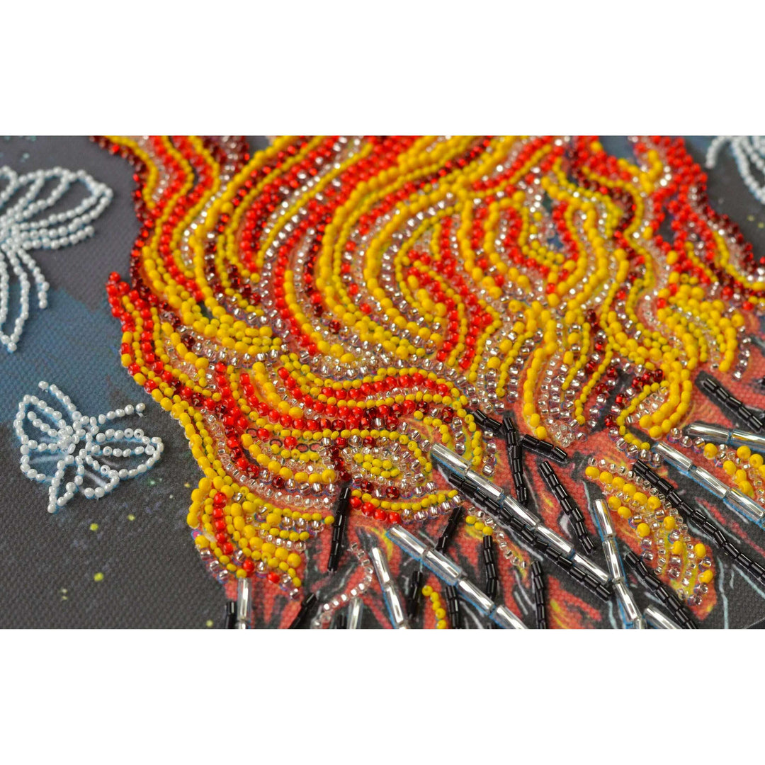 Bead Embroidery Kit - Dancing around the campfire