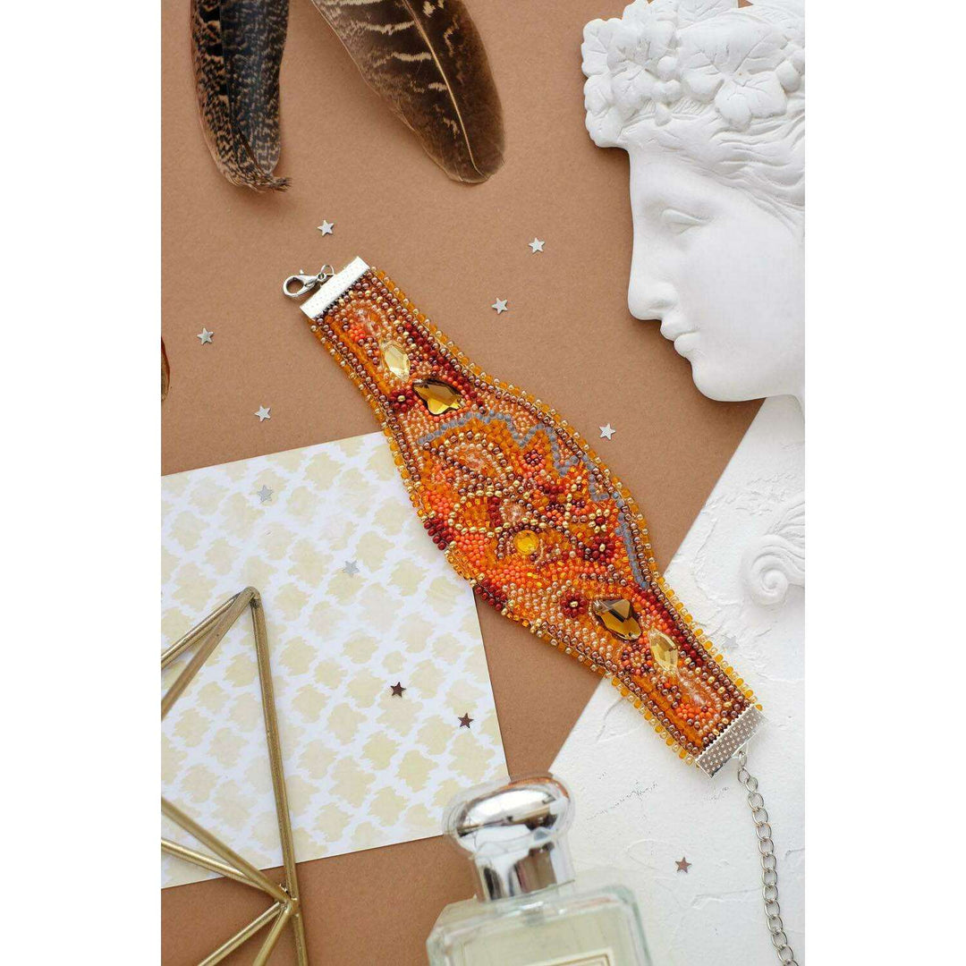 Bead Embroidery kit - Decoration Autumn gold ADB-002