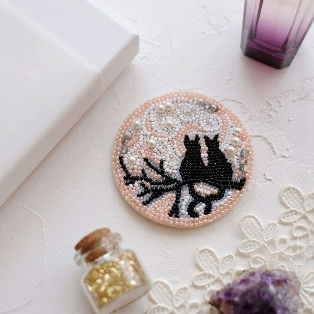 Bead Embroidery kit - Decoration Moon date AD-039