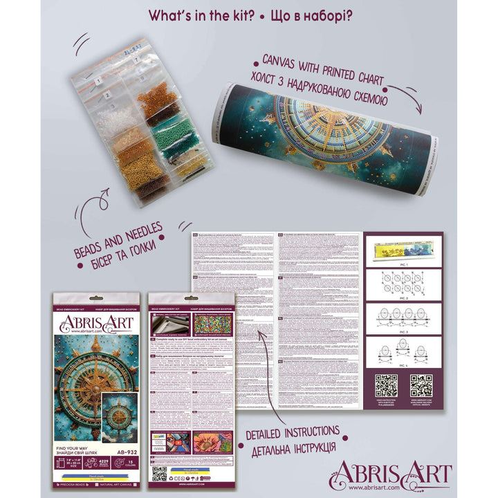 Bead Embroidery Kit - Find your way AB-932