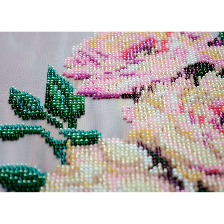 Bead Embroidery Kit - Gentle roses