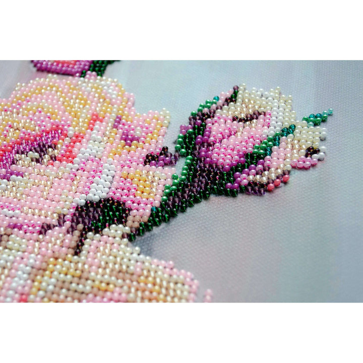 Bead Embroidery Kit - Gentle roses