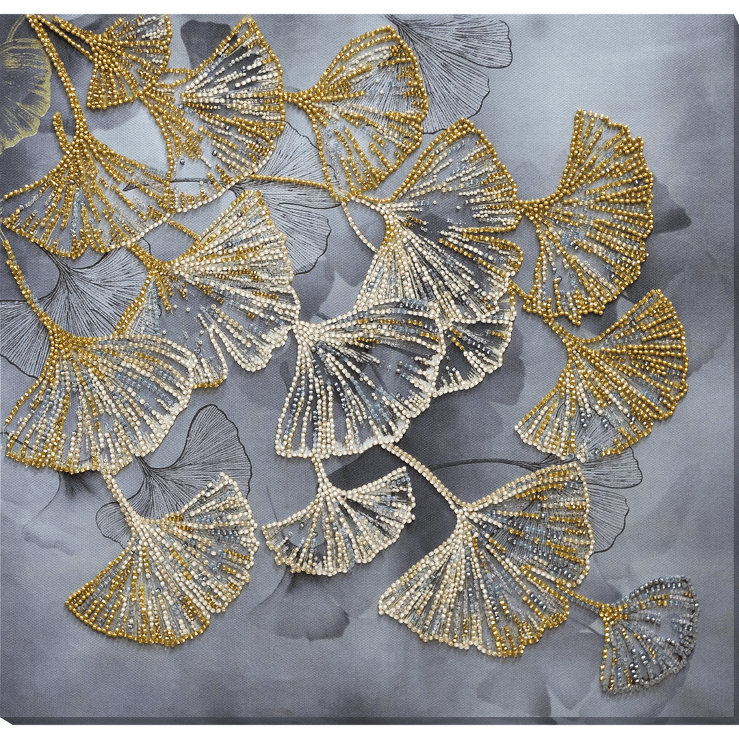 Bead Embroidery Kit - Ginkgo biloba AB-844