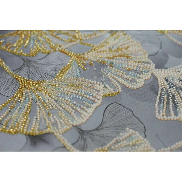 Bead Embroidery Kit - Ginkgo biloba AB-844