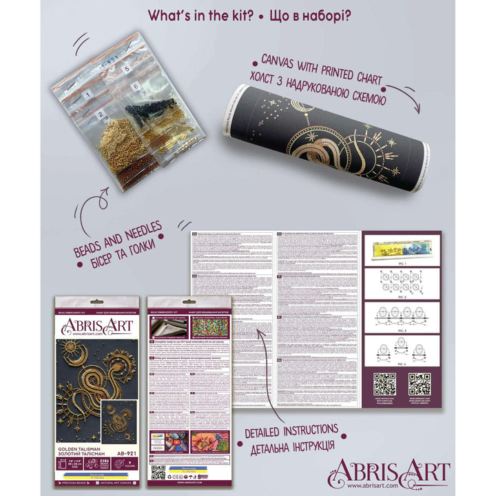 Bead Embroidery Kit - Golden talisman AB-921