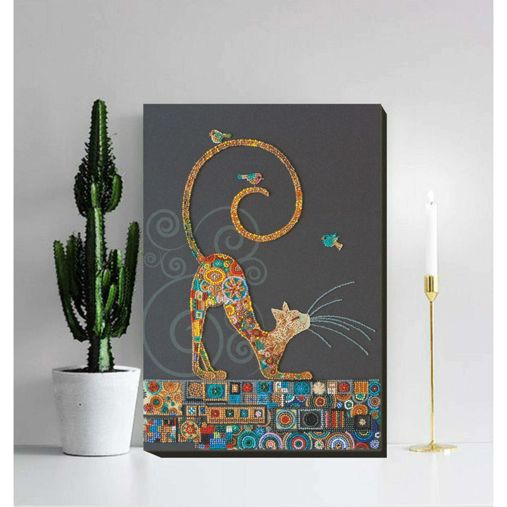 Bead Embroidery Kit - Kitty AB-791