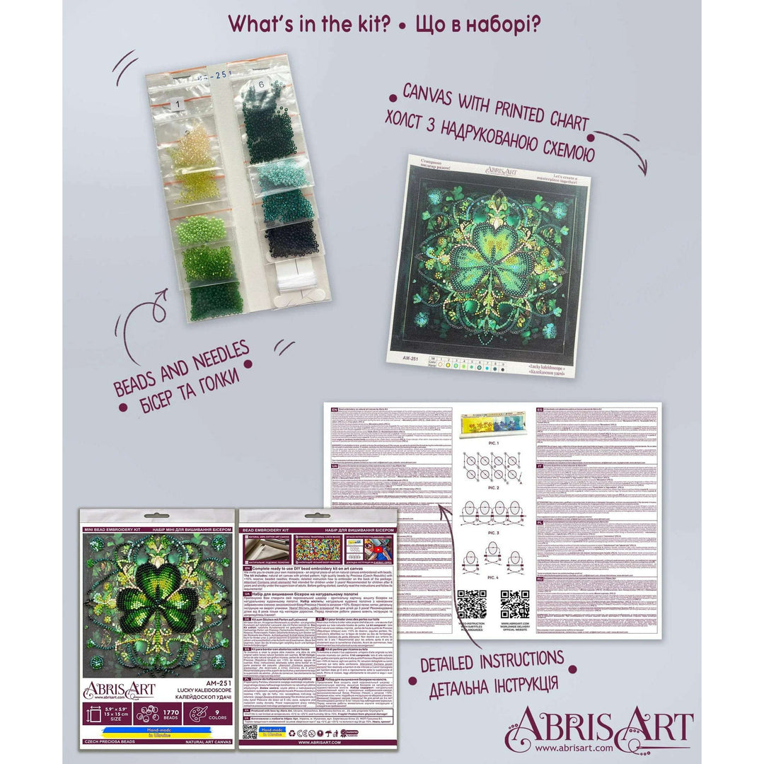 Bead embroidery kit - Lucky kaleidoscope AM-251