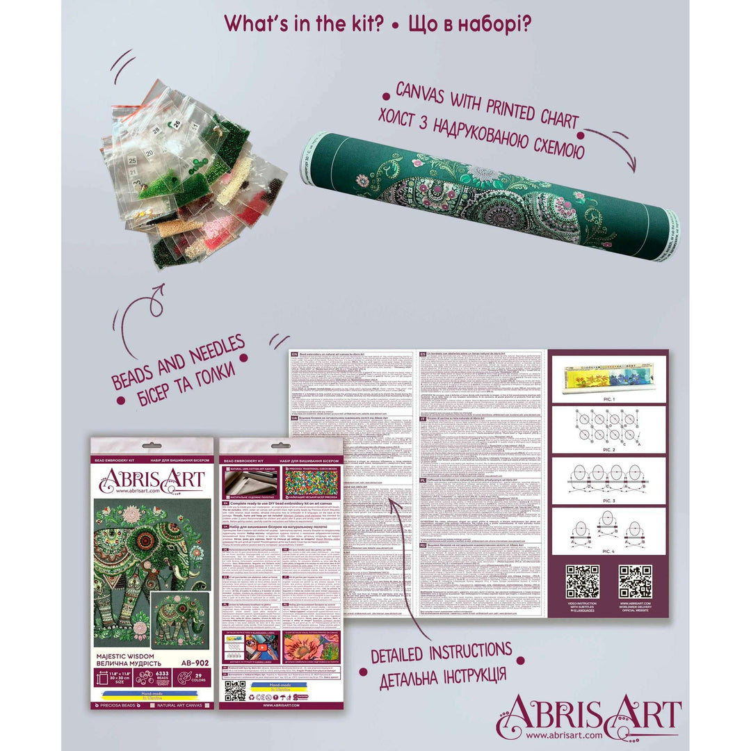 Bead Embroidery Kit - Majestic wisdom AB-902