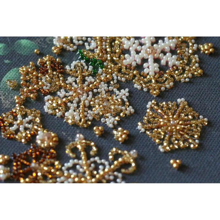 Bead Embroidery Kit - New year wreath AB-828